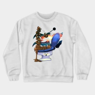 Aquarius poop Crewneck Sweatshirt